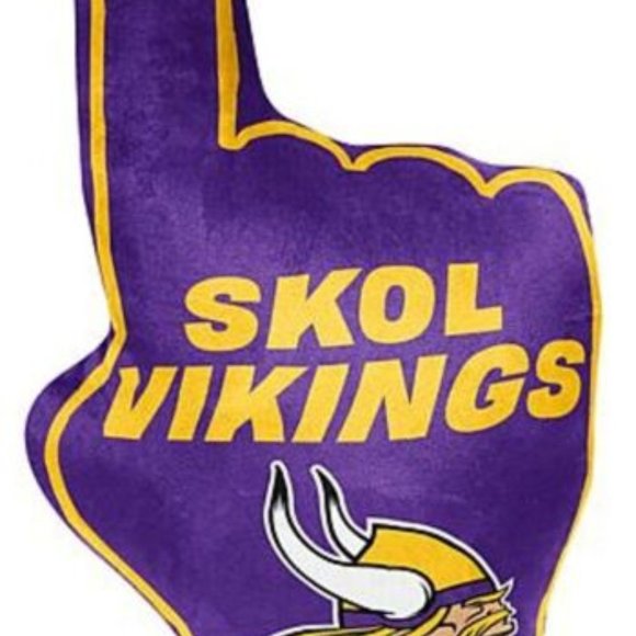 Minnesota Vikings Northwest Super Size Finger Pillow - Picture 1 of 2